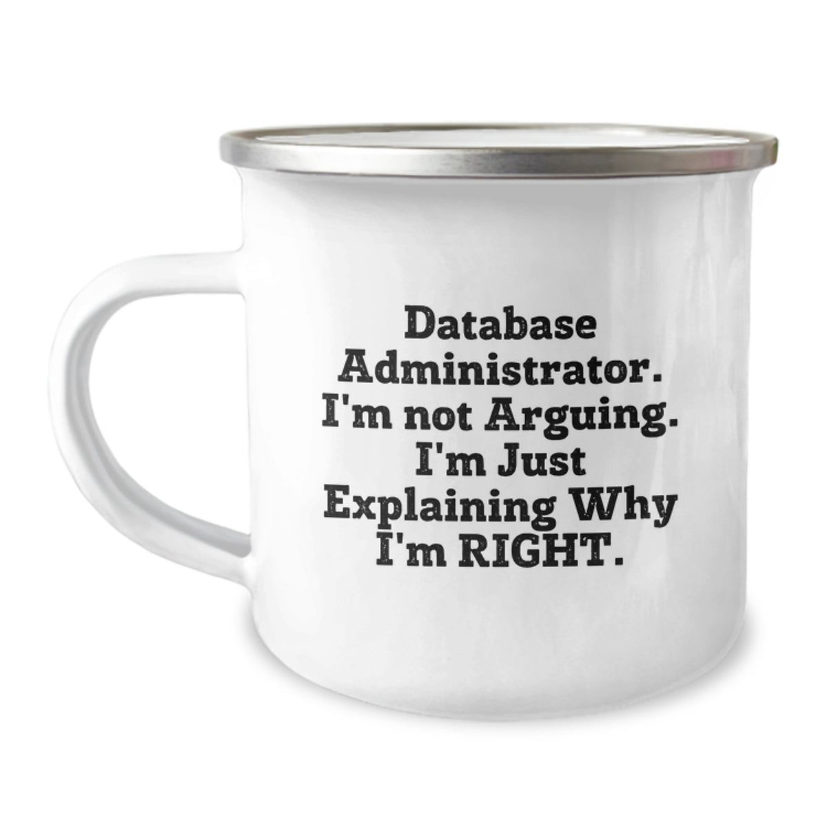 Funny Gifts from Family to Database Administrator - Camping Mug for Christmas Unique Presents - Image 1