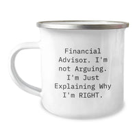 Load image into Gallery viewer, Funny Financial Advisor Gifts from Friends for Men Stainless Steel Camping Mug Christmas Unique Ideas - Image 1
