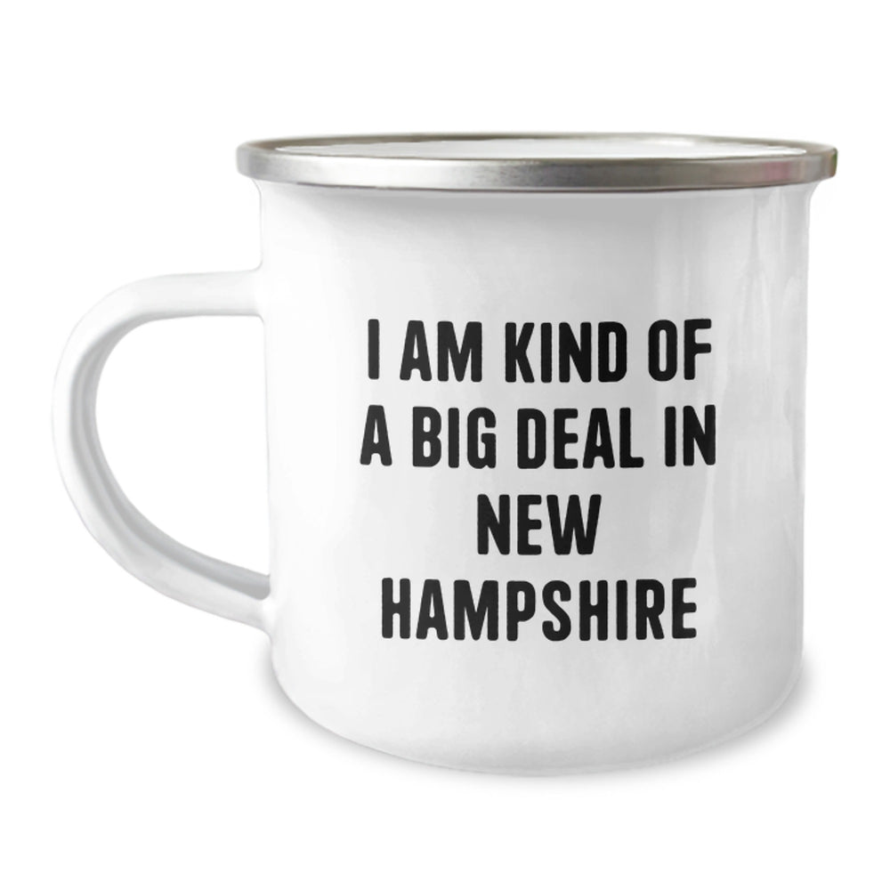 Funny New Hampshire Gifts for Men - I Am Kind Of A Prime Selection In New Hampshire Camping Mug for Birthday - Gifts from Friends to Family - Image 1