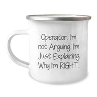 Load image into Gallery viewer, Funny Operator Gifts for Men, Christmas Unique Mugs for Friends, Operator Camping Mug with Inspirational Quote - Image 1
