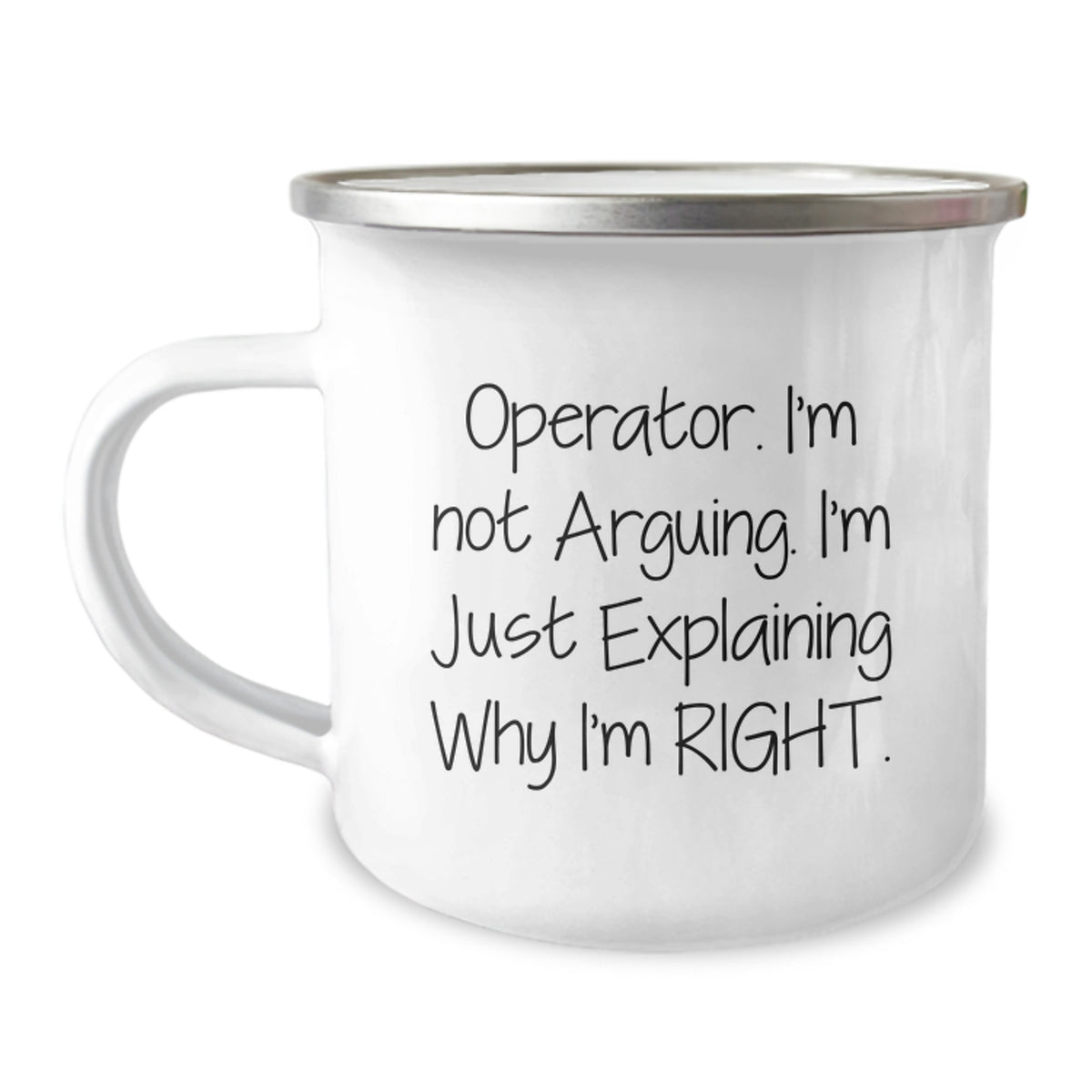 Funny Operator Gifts for Men, Christmas Unique Mugs for Friends, Operator Camping Mug with Inspirational Quote - Image 1