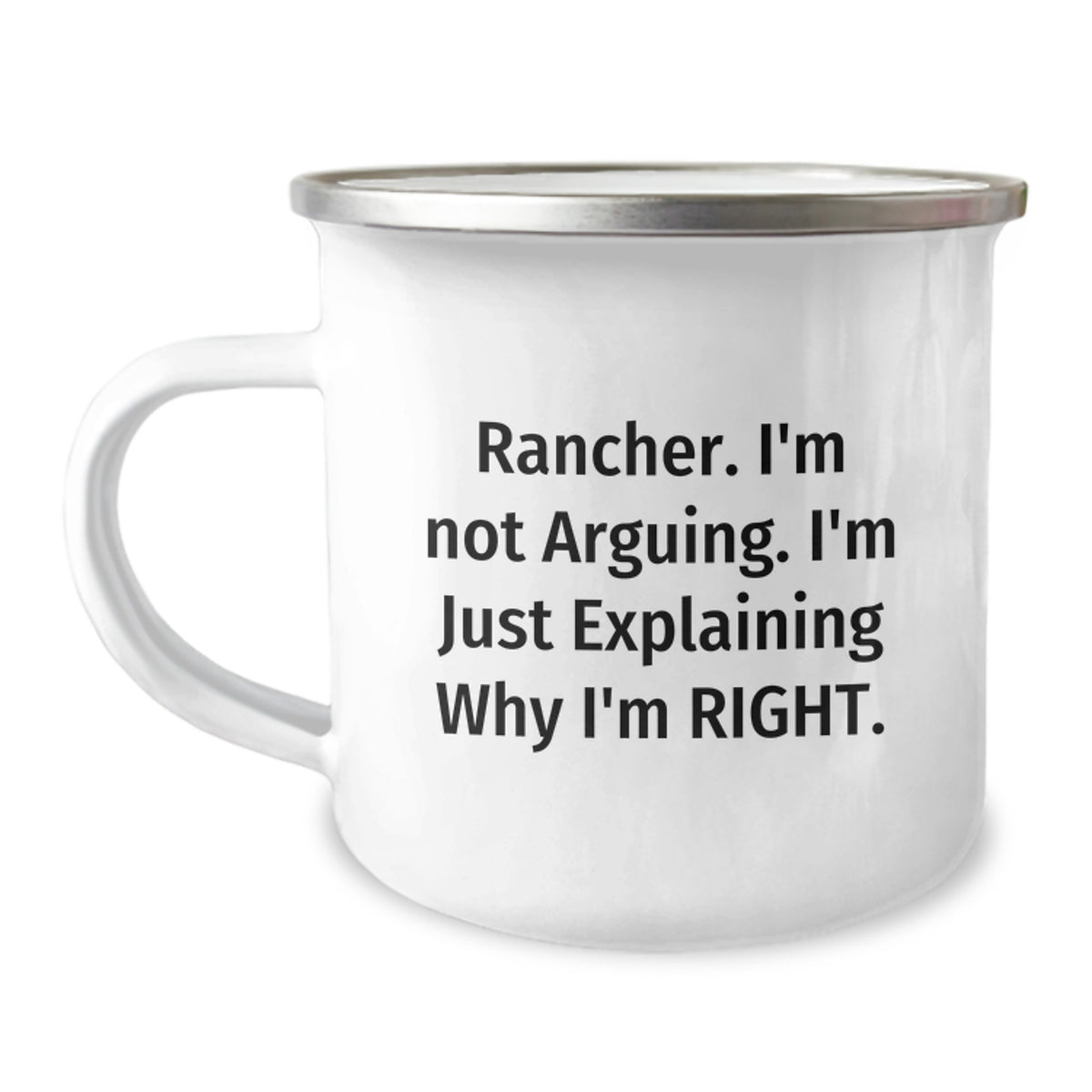 Rancher Gifts from Friends - Funny Camping Mug for Rancher - Unique Christmas Unique Gifts for Men Ranchers - Image 1