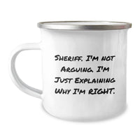 Load image into Gallery viewer, Sheriff Camping Mug Funny Quote Gifts for Sheriff Men - Unique Christmas Unique Gifts from Friends - Image 1
