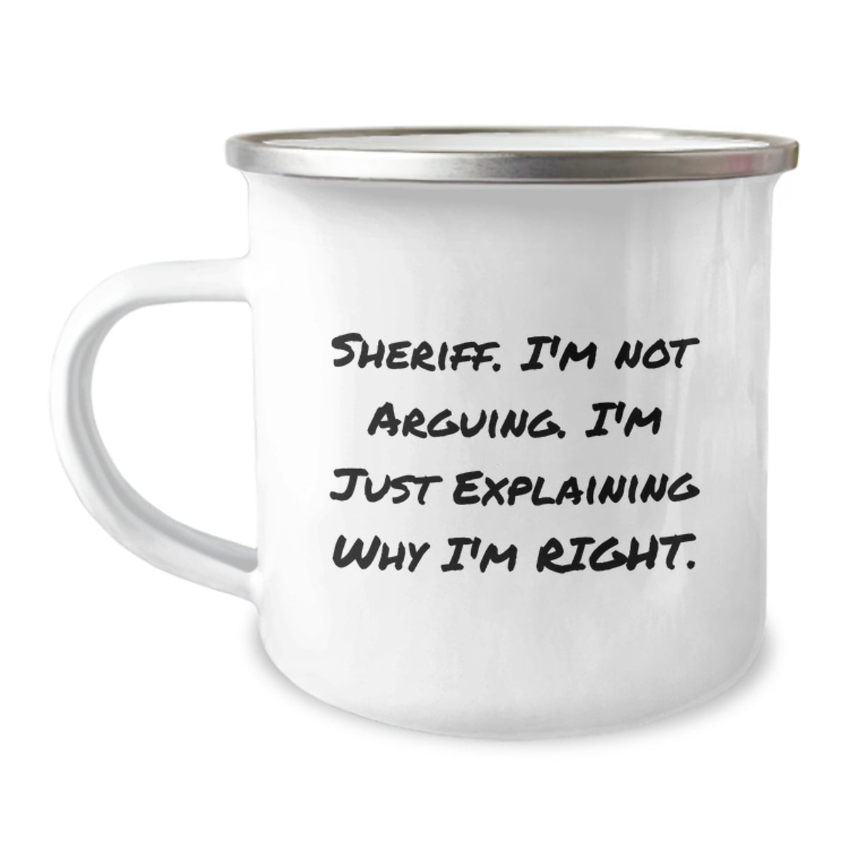 Sheriff Camping Mug Funny Quote Gifts for Sheriff Men - Unique Christmas Unique Gifts from Friends - Image 1
