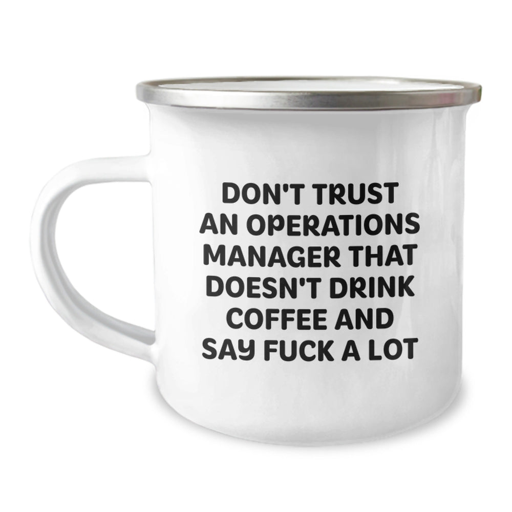 Funny Operations Manager Gifts for Men and Women - 'Don't Trust...Mug for Christmas Unique Presents - Image 1