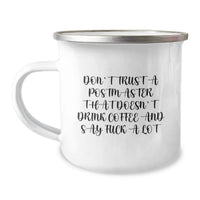 Load image into Gallery viewer, Funny Postmaster Camping Mug Gifts for Men from Friends on Christmas Unique Presents - Image 1
