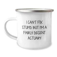Load image into Gallery viewer, Funny Actuary Gifts for Him - I&#39;m A Decent Actuary Camping Mug, Christmas Unique Gifts from Men to Actuary Friends, Actuarial Science Humorous Mug - Image 1
