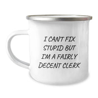 Load image into Gallery viewer, Funny Clerk Camping Mug Gifts for Men from Friends on Valentine's - Image 1