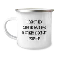 Load image into Gallery viewer, Gifts from Men to Porter, Funny Camping Mug for Porter, Valentine's Unique Gifts - Image 1