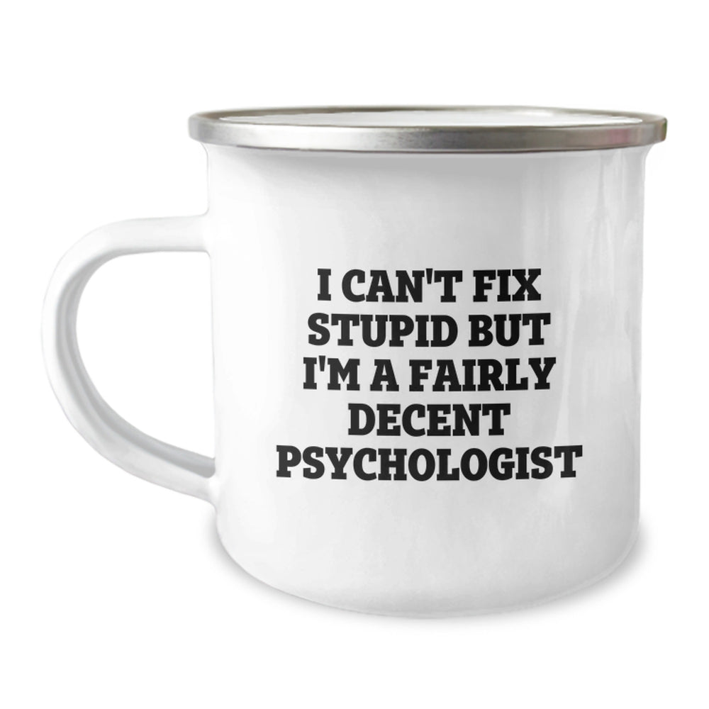 Funny Psychologist Gifts for Men, Psychologist Unique Christmas Unique Gifts from Friends, Funny Psychologist Camping Mug - Image 1