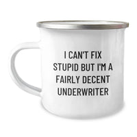 Load image into Gallery viewer, Funny Underwriter Gifts for Men, Unique Camping Mug for Christmas Unique Gifts from Coworkers to Underwriter Friends - Image 1
