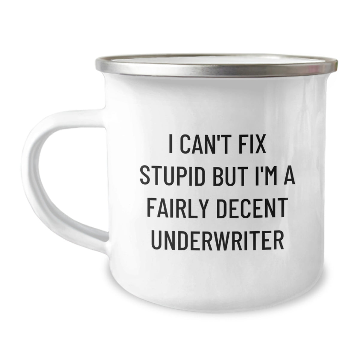 Funny Underwriter Gifts for Men, Unique Camping Mug for Christmas Unique Gifts from Coworkers to Underwriter Friends - Image 1
