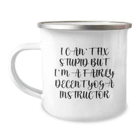 Load image into Gallery viewer, Funny Yoga Instructor Gift - &#39;I&#39;m A Fairly Decent&#39; Camping Mug for Christmas Unique Gifts from Friends, Coworkers, Family - Image 1

