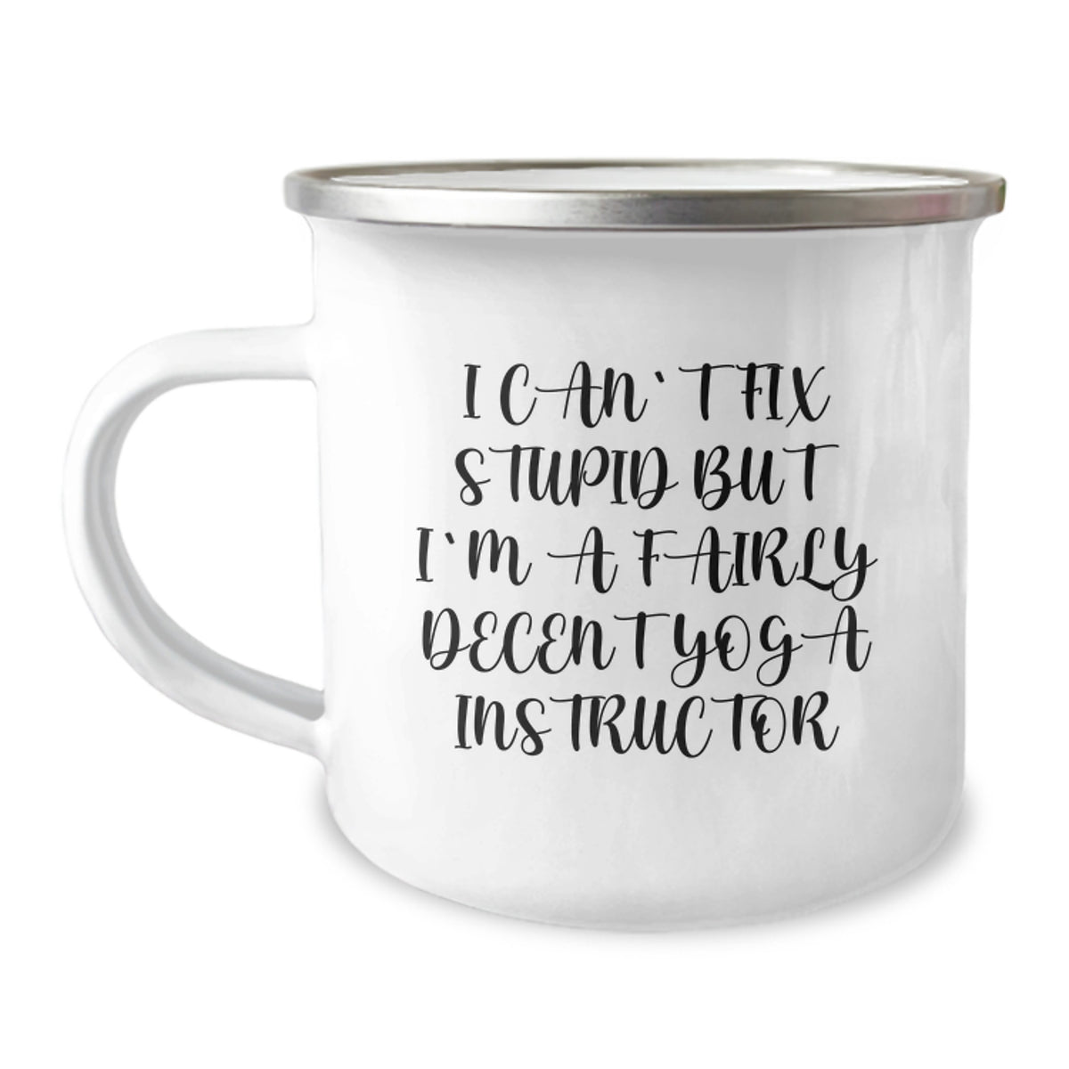 Funny Yoga Instructor Gift - 'I'm A Fairly Decent' Camping Mug for Christmas Unique Gifts from Friends, Coworkers, Family - Image 1
