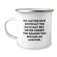 Load image into Gallery viewer, Funny Auditors Gifts from Men to Friends with Inspirational Christmas Unique Mugs - No Matter How Difficult The Days May Get Never Forget The Reason You Became An Auditor - Image 1
