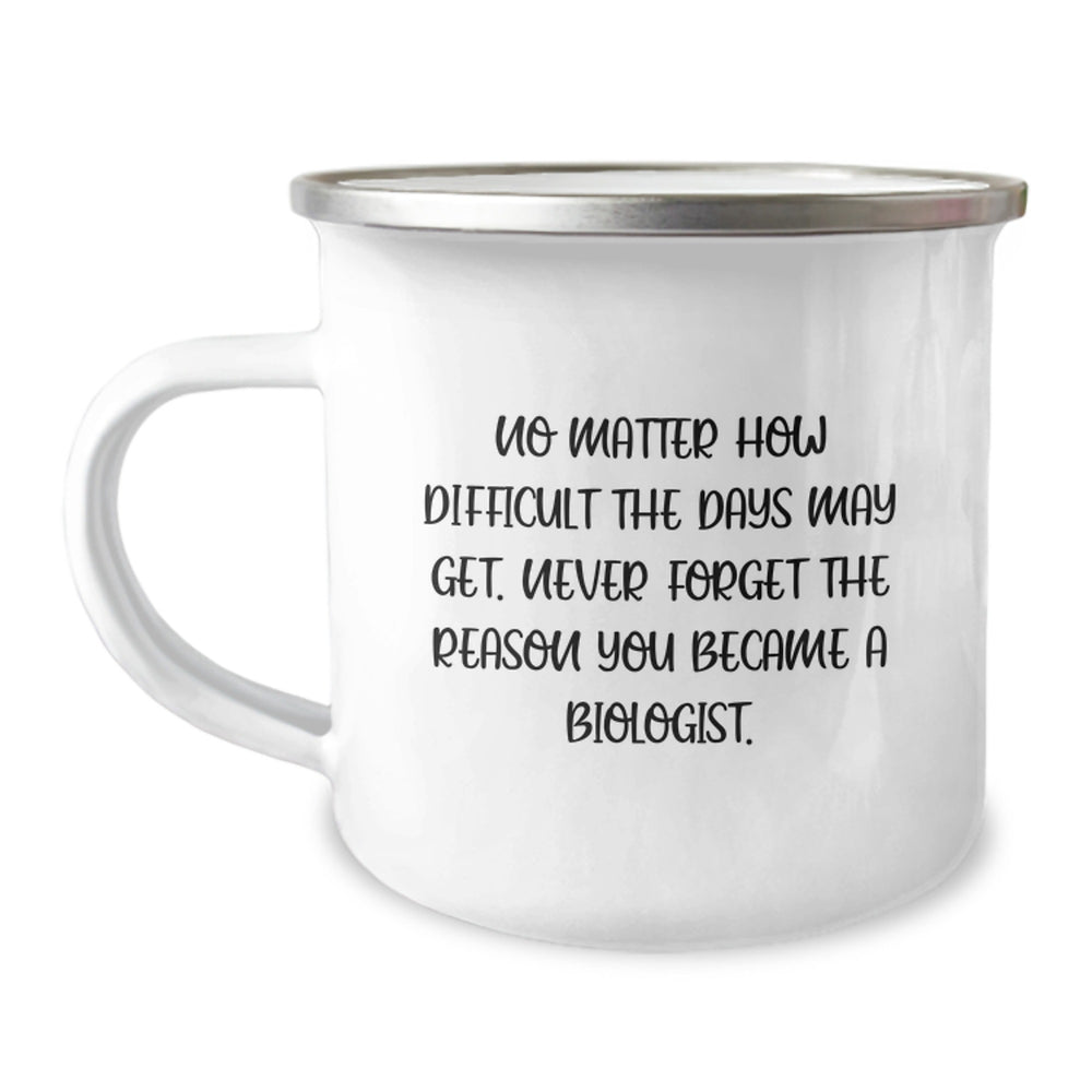 Funny Biologist Gifts from Friends - Christmas Unique Mugs for Biologist Men, Camping Enthusiasts, and Biology Lovers - Image 1