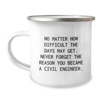 Load image into Gallery viewer, Civil Engineer Gifts from Men - Funny Camping Mug for Valentine's Unique Gifts for Civil Engineers - Image 1