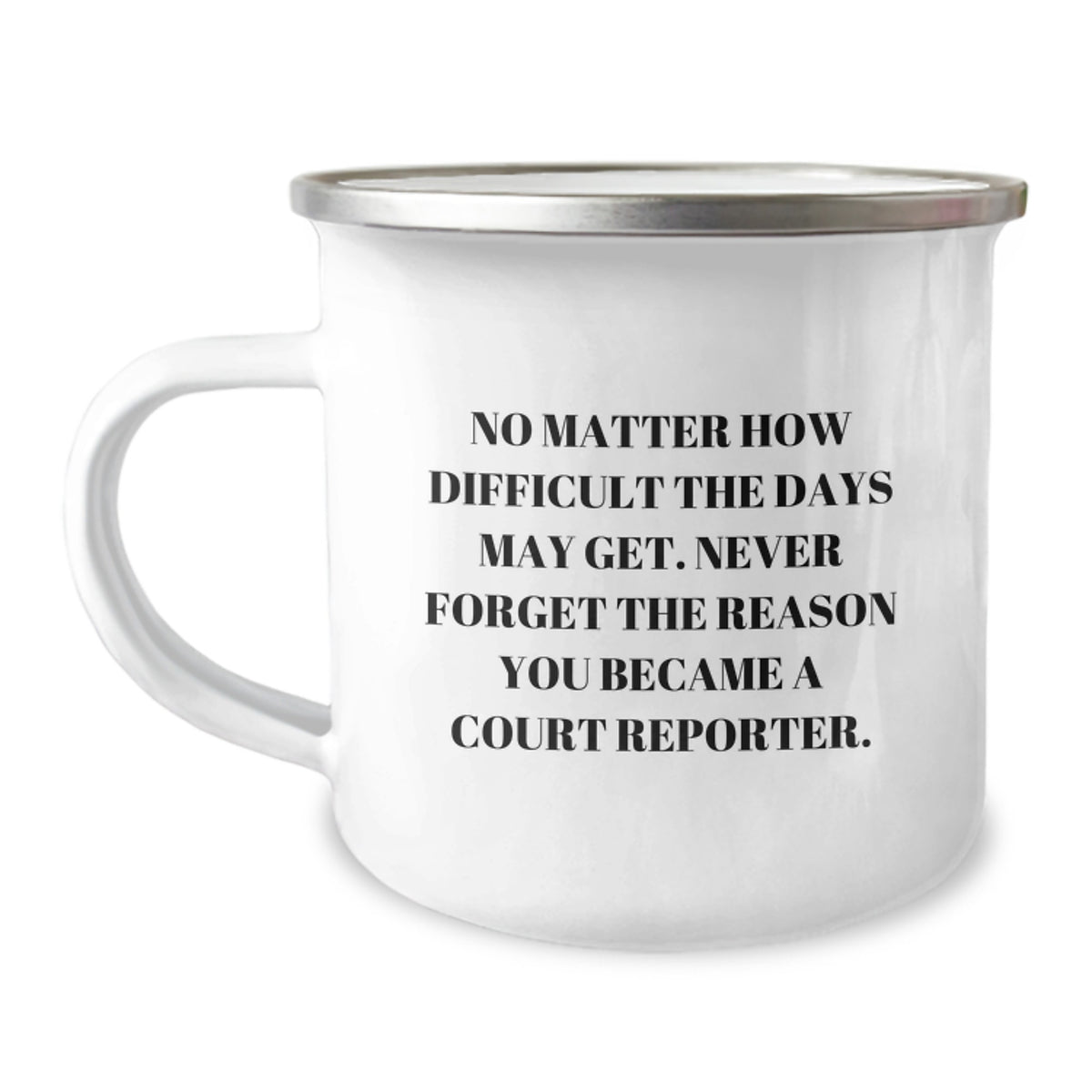 Funny Inspirational Court Reporter Gifts from Friends - Unique Christmas Unique Gifts for Court Reporters Camping Mug - Image 1
