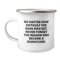 Load image into Gallery viewer, Funny Dispatcher Gifts from Family, Christmas Unique Presents for Men, Camping Mug - Never Forget the Reason - Image 1
