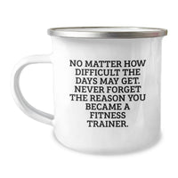 Load image into Gallery viewer, Funny Fitness Trainer Camping Mug Gifts from Friends and Family for Mother's Day Unique Inspirational Encouragement - Image 1