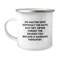 Load image into Gallery viewer, Funny Inspirational Massage Therapist Gifts, Gifts from Family for Massage Therapist, Funny Camping Mug for Massage Therapist on Father's Day - Image 1