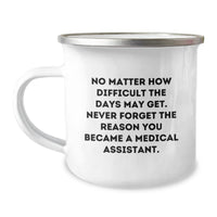 Load image into Gallery viewer, Funny Medical Assistant Birthday Unique Gifts from Friends, Medical Assistant Camping Mug for Men Women Coworkers Family, Inspirational Quote - Image 1