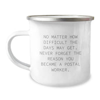 Load image into Gallery viewer, Gifts for Postal Workers - Inspirational Camping Mug, Christmas Unique Gifts from Friends and Family - Image 1

