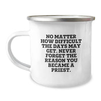 Load image into Gallery viewer, Gifts from Family, Unique Priest Gifts for Priest on Father's Day Camping Mug - Image 1