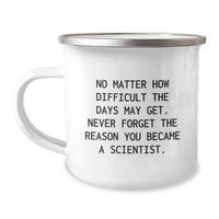 Load image into Gallery viewer, Gifts for Scientist Friends - Camping Mug with Inspirational Quote - Birthday Unique Gifts from Friends to Men - Image 1