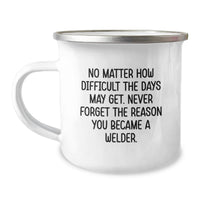 Load image into Gallery viewer, Unique Gifts from Friends for Welder Men, Funny Inspirational Camping Mug for Christmas Morning - Image 1