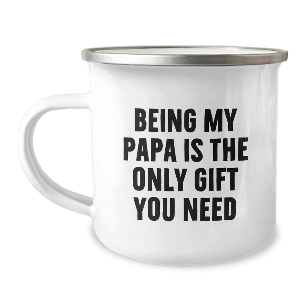 Funny Papa Camping Mug Gifts for Dad from Family Christmas - Image 1