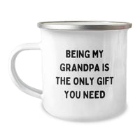 Load image into Gallery viewer, Gifts from Family for Grandpa - Being My Grandpa Is The Only Gift You Need Funny Camping Mug, Perfect for Dad and Grandpa on Mother's Day Unique Gifts - Image 1