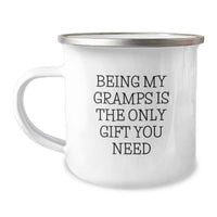 Load image into Gallery viewer, Funny Gramps Gifts from Family, Unique Camping Mug for Him, Being My Gramps Is The Only Gift You Need - Image 1