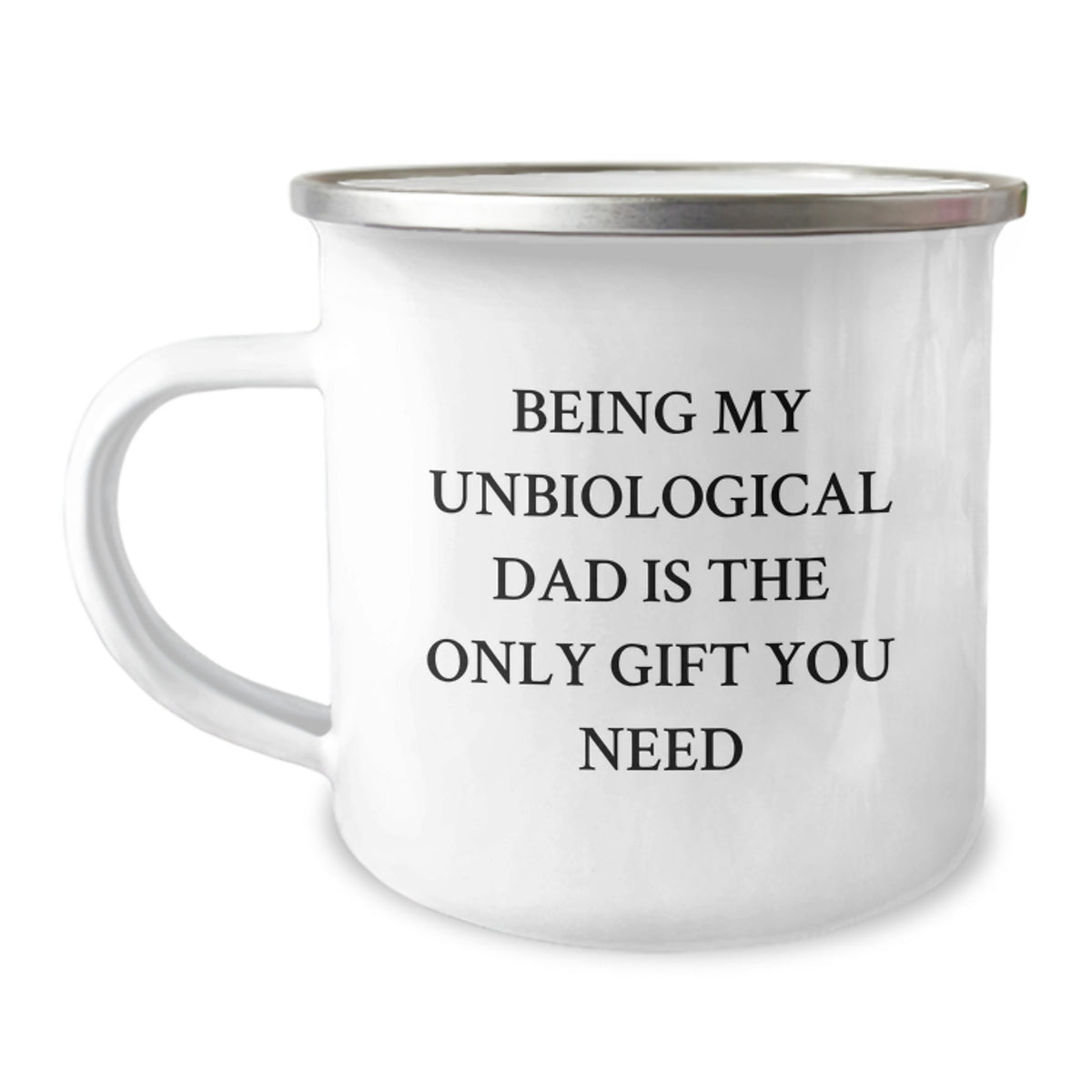 Funny Unbiological Dad Gifts from Men, Women, Friends, Family - Camping Mug for Unbiological Dad - Unique Christmas Unique Gifts for Unbiological Dad - Image 1