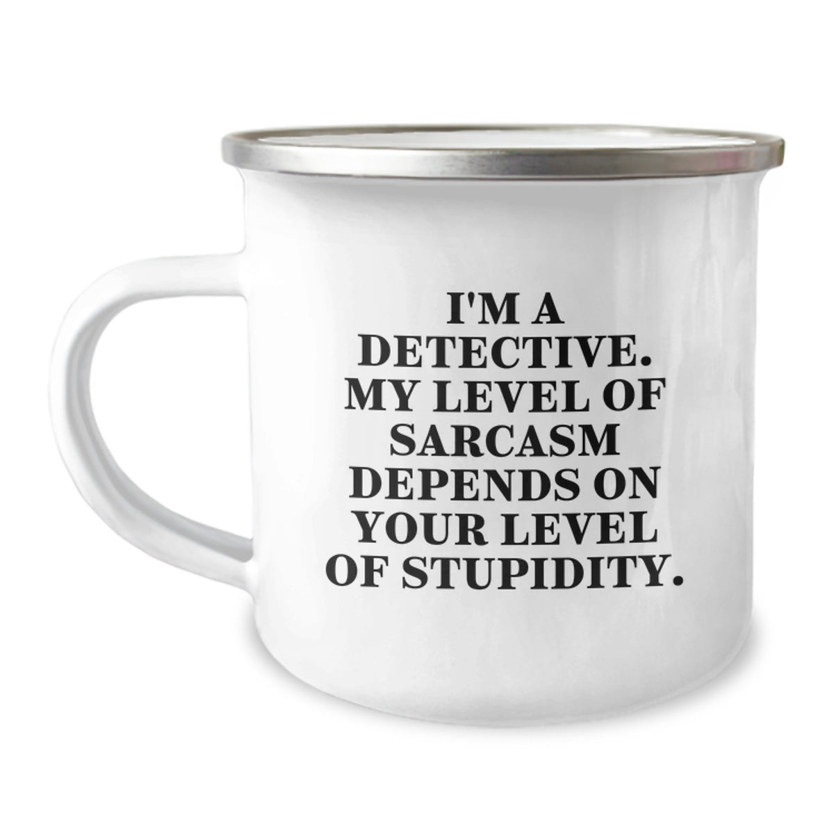 Funny Detective Christmas Unique Gifts - Camping Mug for Men, Women, Coworkers - Sarcastic Humor, Perfect for Detective Lovers, Unique Presents from Friends - Image 1