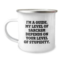Load image into Gallery viewer, Funny Guide Gifts from Men to Guide on Mother's Day Unique Camping Mugs with Sarcasm Quote - Gift for Guide - Image 1