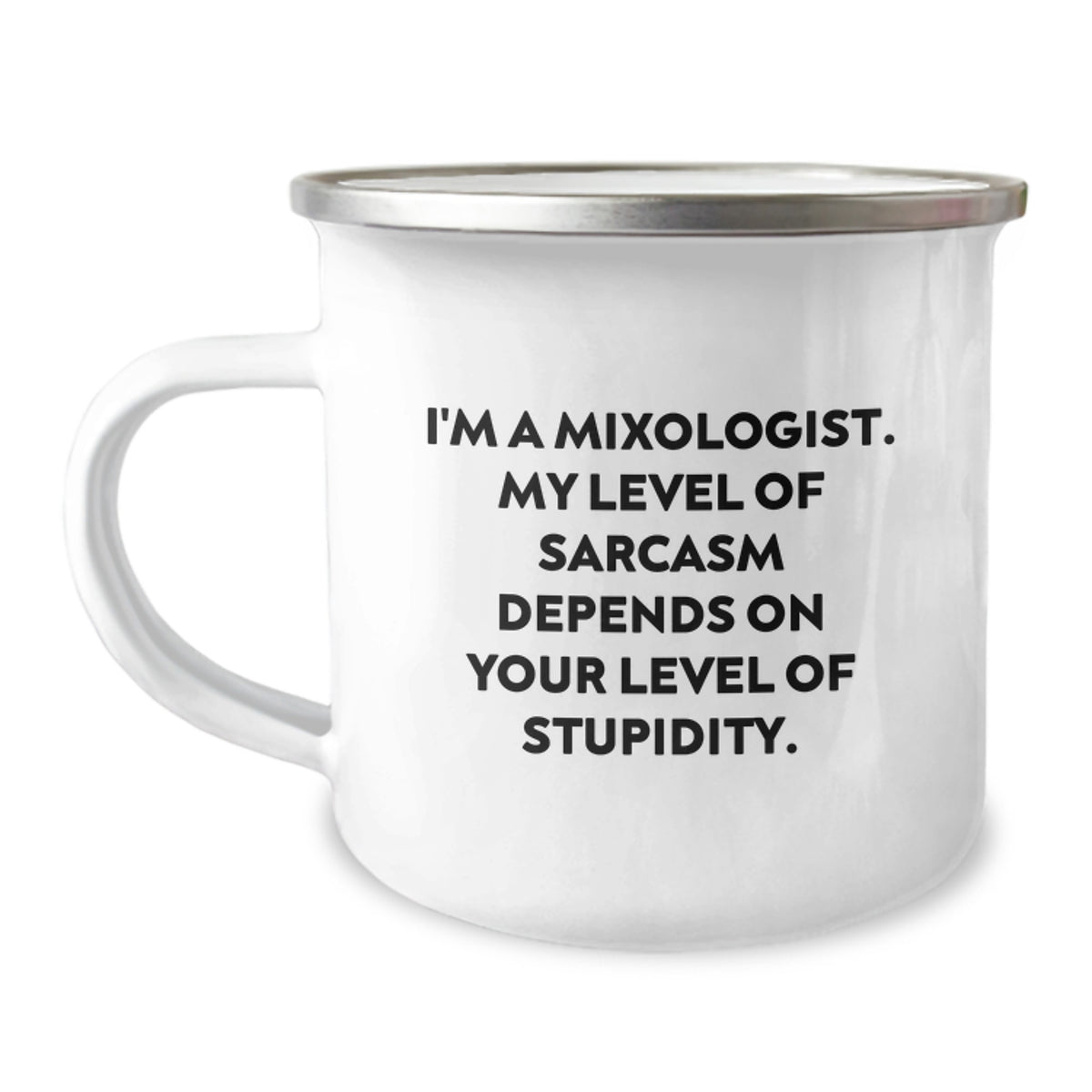 Funny Mixologist Gifts for Men - Sarcasm Christmas Camping Mug, Perfect for Friends and Family - Image 1