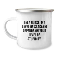 Load image into Gallery viewer, Funny Nurse Gifts from Men to Friends for Father's Day Unique Camping Mug - Image 1