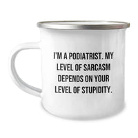 Load image into Gallery viewer, Podiatrist Camping Mug Keepsake Birthday Gift for Him - Image 1