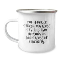 Load image into Gallery viewer, Funny Police Officer Gifts from Family, Men, Women, or Friends - Police Officer Camping Mug for Birthday Unique Gifts - Image 1