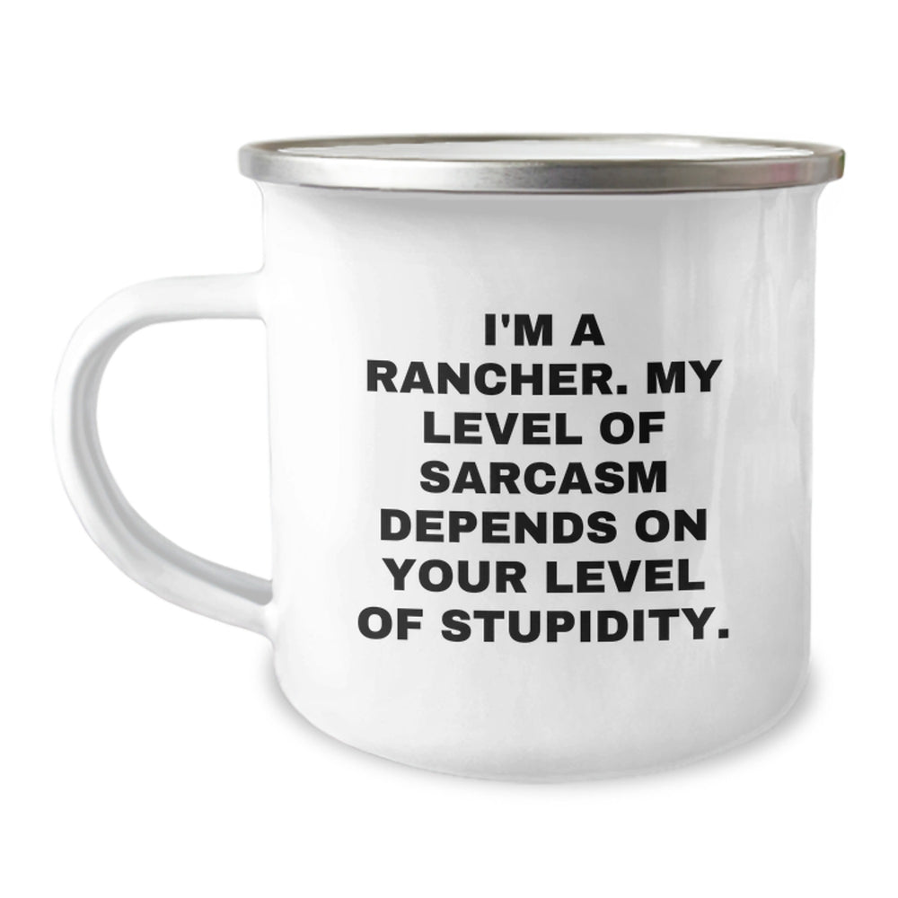 Funny Rancher Christmas Unique Gifts for Men - I'm A Rancher Gifts from Family, Friends, Coworkers - Camping Mug for Ranchers, Outdoor Enthusiasts - Image 1