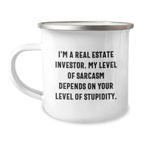 Load image into Gallery viewer, Funny Real Estate Investor Camping Mug Gifts from Friends for Birthday Unique Presents - Image 1