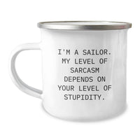 Load image into Gallery viewer, Funny Sailor Mug Gifts for Men, Birthday Unique Presents from Family Friends, Cute Sarcasm Quote Coffee Cup - Image 1
