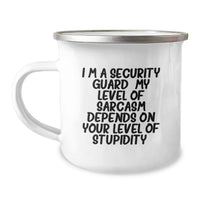Load image into Gallery viewer, Funny Sarcasm Gifts for Security Guard Men from Family, Valentine's Unique Mugs for Camping Lovers - Image 1