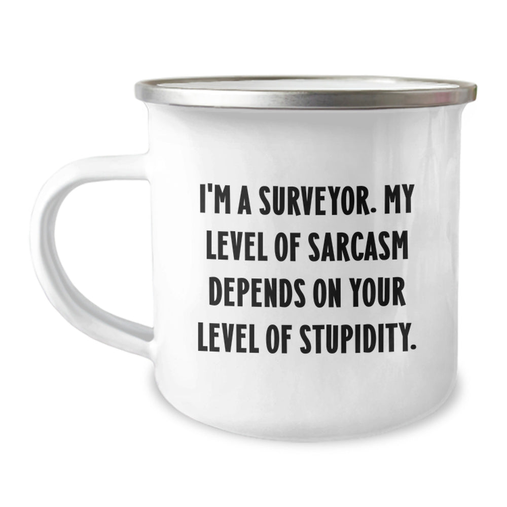Funny Surveyor Gifts for Men, I'm A Surveyor - Christmas Unique Camping Mug, Perfect for Surveyor Enthusiasts, Gifts from Friends to Surveyor - Image 1