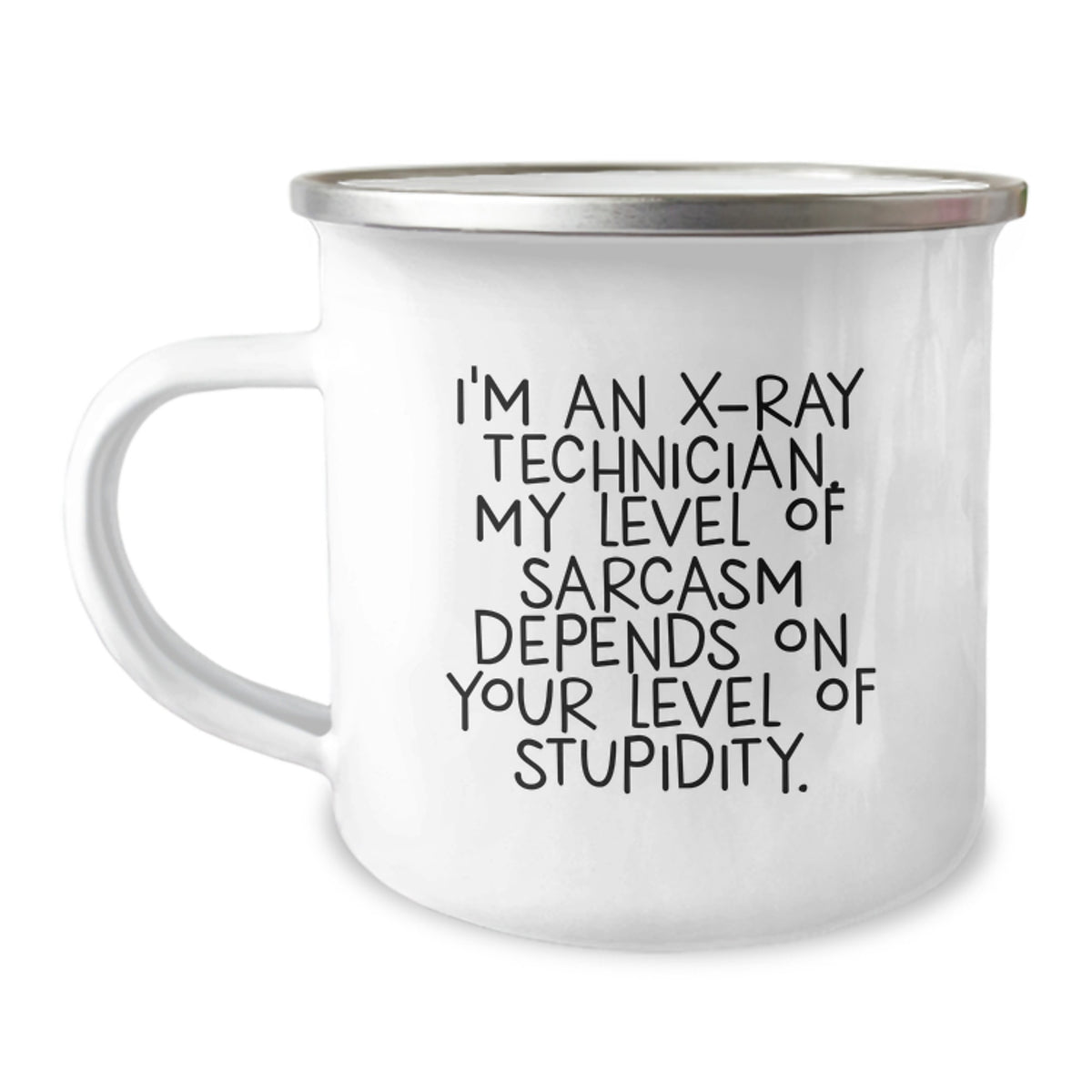 Funny X-Ray Technician Gifts for Men - Christmas Unique Mugs from Friends - 'I'm An X-ray Technician. My Level Of Sarcasm Depends On Your Level Of Stupidity.' - Image 1