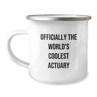 Load image into Gallery viewer, Gifts for Actuary Friends - Officially The World's Coolest Actuary Stainless Steel Camping Mug - Image 1
