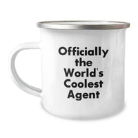 Load image into Gallery viewer, Funny Agent Gifts for Men, Unique Birthday Unique Gifts from Friends, Officially The World's Coolest Agent Camping Mug - Image 1