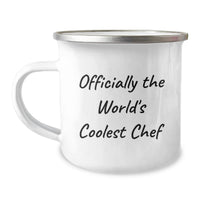 Load image into Gallery viewer, Funny Gifts for the Chef in Your Life - Officially The World's Coolest Chef Camping Mug, Unique Mother's Day Unique Gifts for Women, Men, Friends, Family, Coworkers. - Image 1