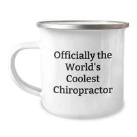 Load image into Gallery viewer, Funny Chiropractor Gifts from Friends for Men, Officially The World's Coolest Chiropractor Camping Mug, Birthday Unique Gifts - Image 1